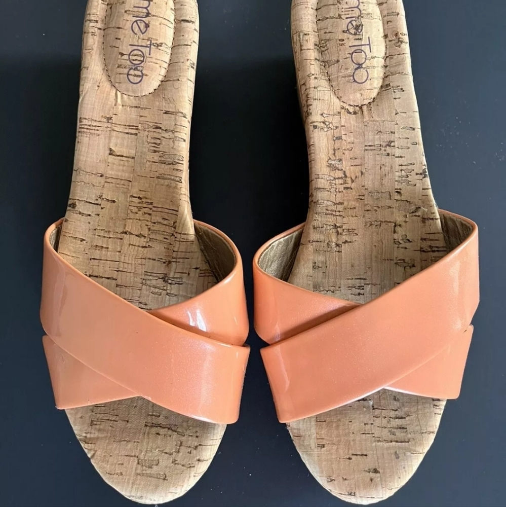 Coral Platform Sandals